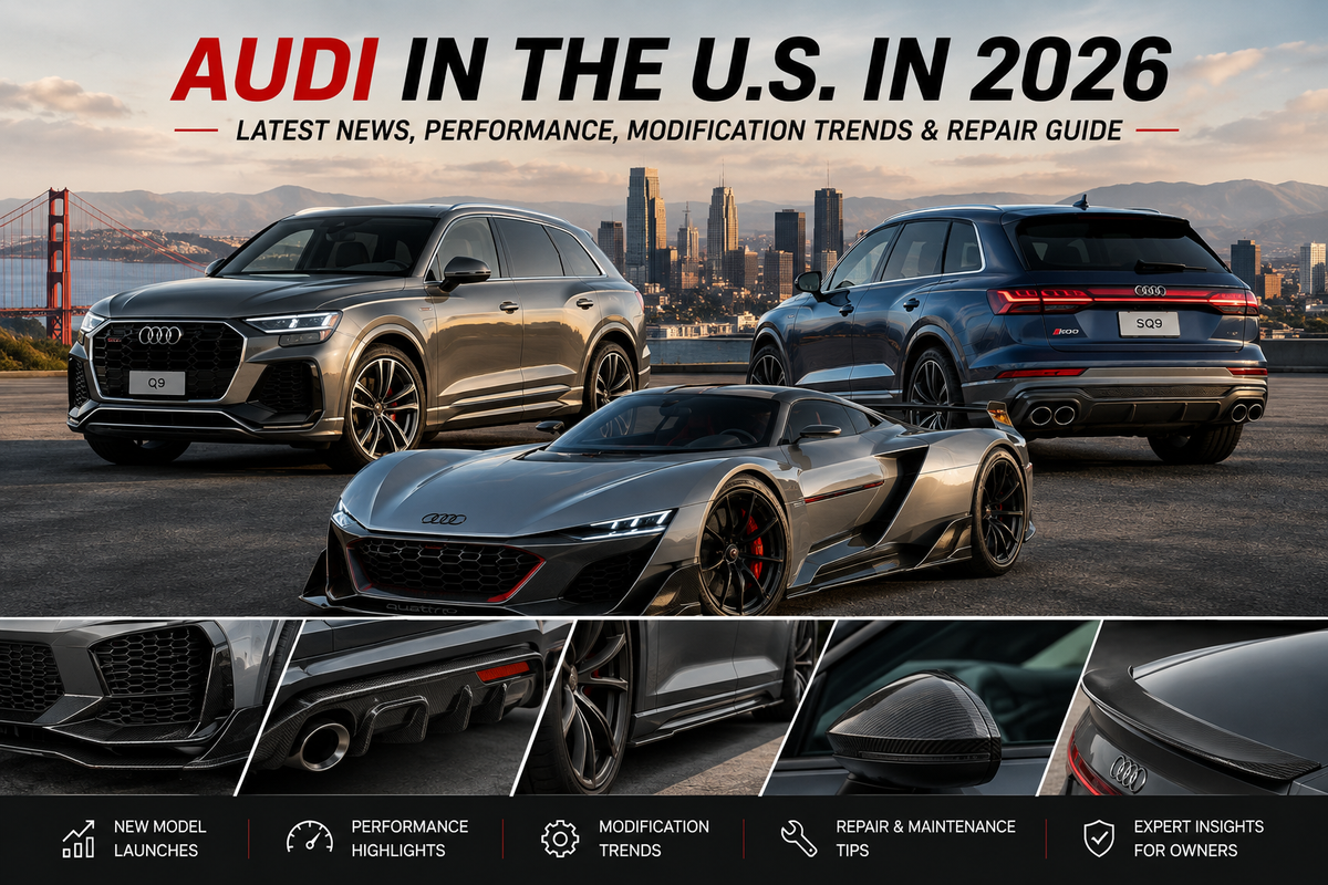 Audi in the U.S. in 2026: New Models, Performance, Modification Trends & What Audi Owners Need to Know