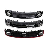 2016-2018 For Audi A6 S6 C7.5 Rear Diffuser With Tailpipe Exhaust Tips