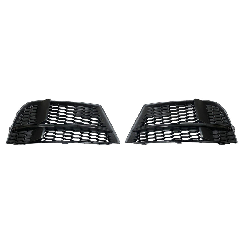 2017-2019 For Audi A3 S3 8V.5 Front Bumper Down Grille Honeycomb Style S line Fog Light Grilles