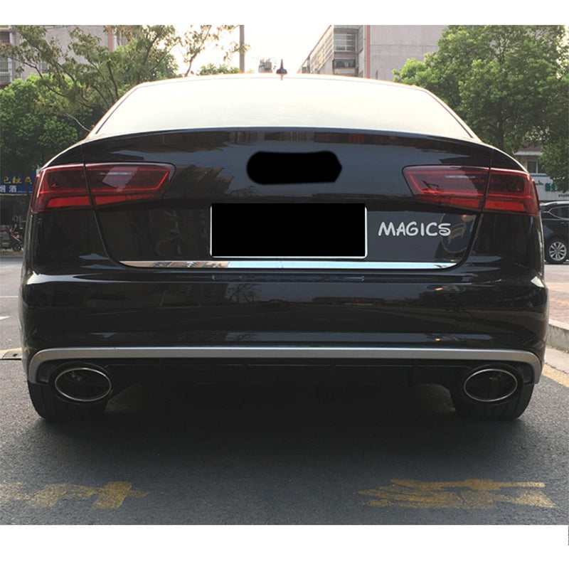 2016-2018 For Audi A6 S6 C7.5 Rear Diffuser With Tailpipe Exhaust Tips