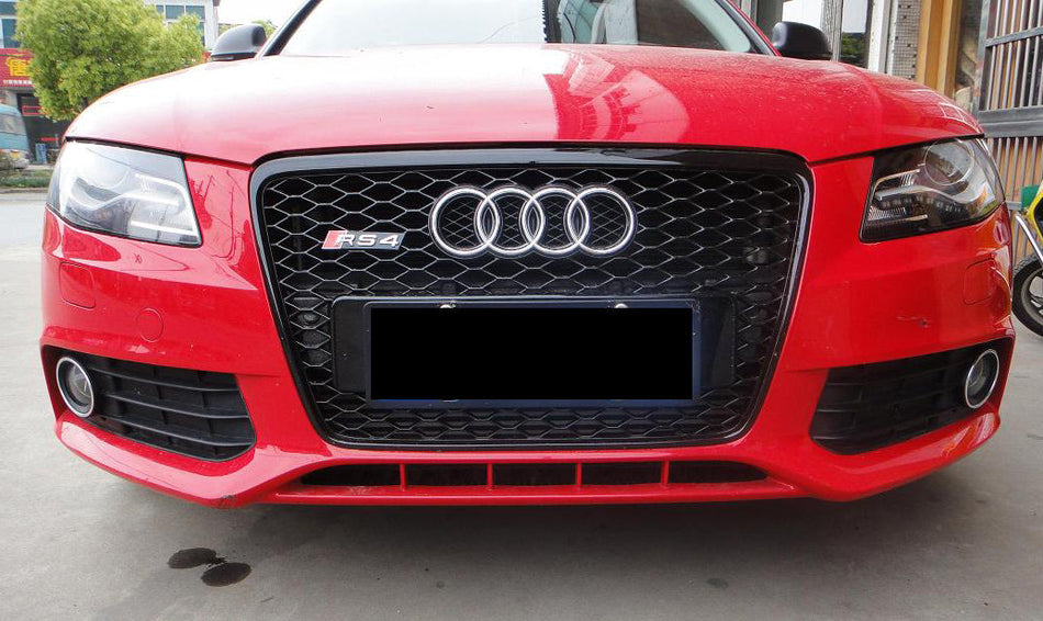 2008-2012 For Audi A4 S4 B8 RS4 Style Honeycomb Front Grille