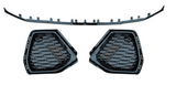 2020-2023 For Audi Q3 SQ3 F3 Front Bumper Down Grille Honeycomb Style Fog Light Grilles