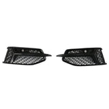 2019-2022 Audi Front Bumper Down Grille Honeycomb Style Non S Line Fog Light Grilles For Audi A6 S6 C8