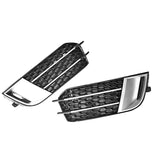 2011-2015 For Audi A1 S1 8X Front Bumper Down Grille Honeycomb Style Honeycomb Fog Light Grilles