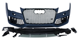 2008-2015 For A7/S7 C7 Upgrade To C7.5 RS7 Style Front Bumper Body kits With Honeycomb Grille