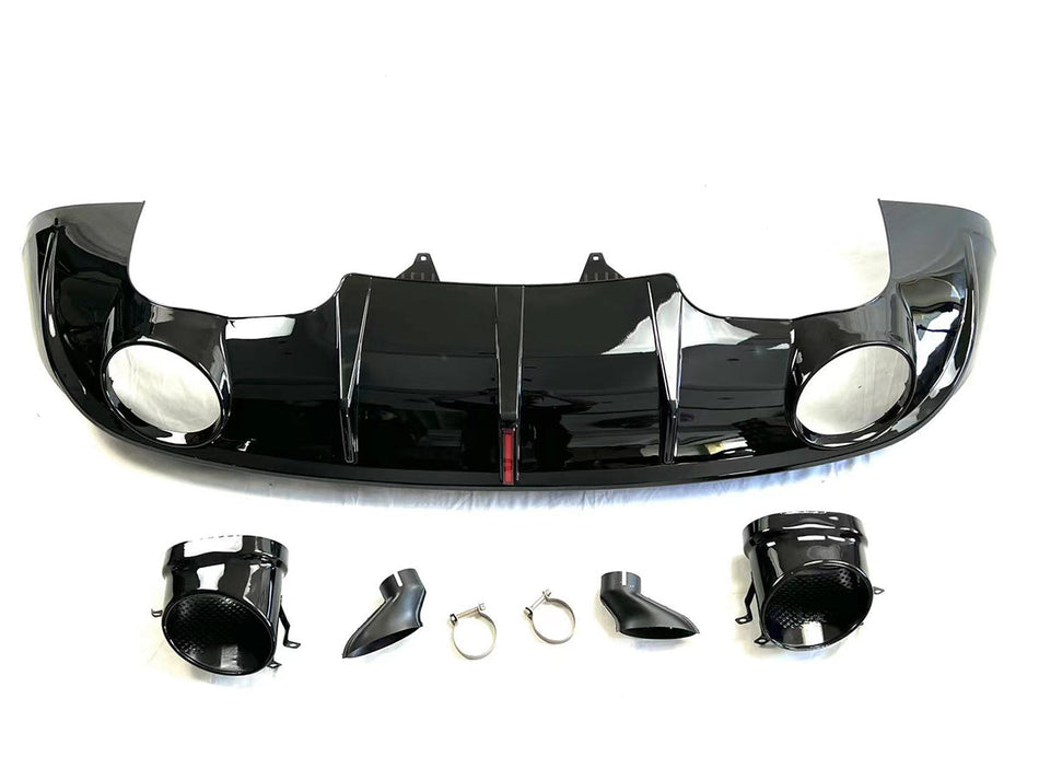 2008-2017 For Audi Q5 SQ5 8R 8R.5/B8 B8.5 RSQ5 Style Non-S line Rear Diffuser with exhaust tips