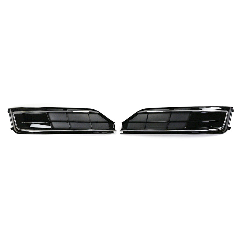 2015-2018 For Audi A8 S8 D4 PA Front Bumper Down Grille Honeycomb Style Non S line Fog Light Grilles
