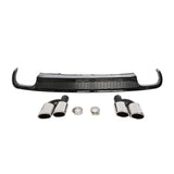 2012-2015 For Audi A6 S6 C7 Non Sline Rear Diffuser With Tailpipe Exhaust Tips