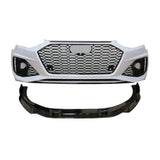 2020-2024 For A4/S4 B9.5 Body Kits With ACC Fog Light Grill Bumper Down Grille Honeycomb Grille Front Lip Splitter | RS4 Style Front Bumper