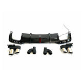 2020-2024 For Audi A5 S5 B9.5 Audi S5 Style A5 diffuser with Tailpipe Exhaust Tips
