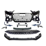 2017-2019 For A4/S4 B9 Front Bunper RS4 Style Body Kits With ACC Honeycomb Grille Front Lip