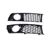 2001-2004 For Audi A4 S4 B6 Front Bumper Down Grille Honeycomb Style Honeycomb Fog Light Grilles