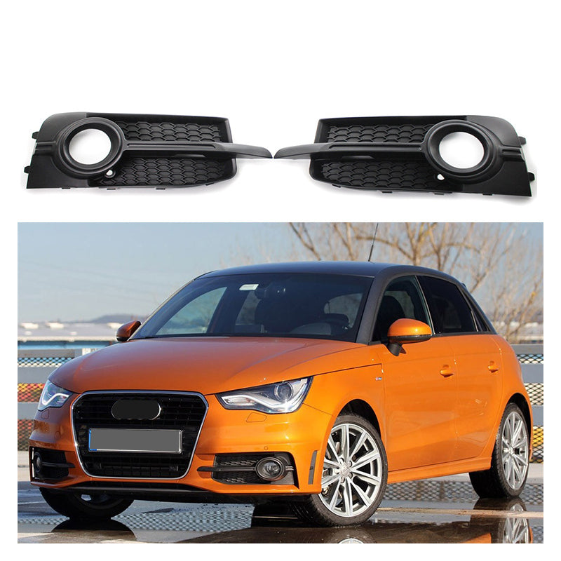 2011-2015 For Audi A1 S1 8X Front Bumper Down Grille Honeycomb Style Honeycomb Fog Light Grilles