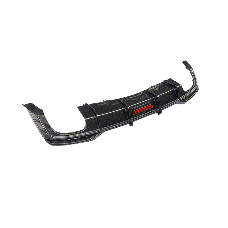 2020-2024 For Audi A5 S5 B9.5 Real Carbon Fiber Rear Bumper Diffuser with exhaust tips