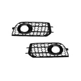 2011-2015 For Audi A1 S1 8X Front Bumper Down Grille Honeycomb Style Honeycomb Fog Light Grilles
