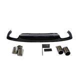 2013-2016 For Audi A4 S4 B8.5 Non S line diffuser with tailpipe