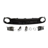 2012-2015 For Audi A6 S6 C7 Audi RS6 Style Rear Diffuser With Tailpipe Exhaust Tips
