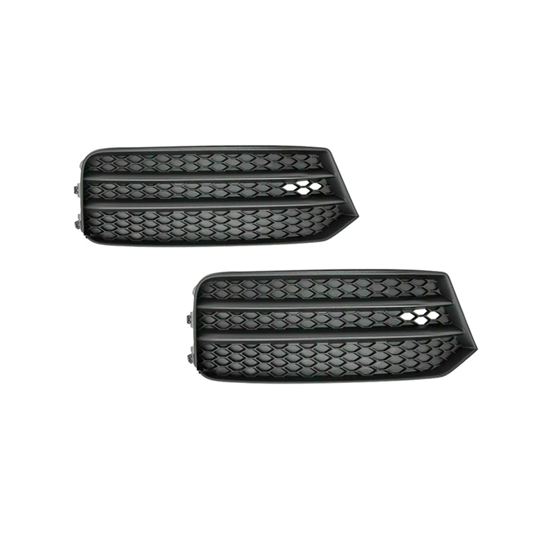 2016-2018 For Audi A1 S1 Front Bumper Down Grille Honeycomb Style Fog Light Grilles