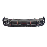 2020-2024 For Audi A4 S4 B9.5 Audi RS4 Style A4 Diffuser With Large Dual Tailpipe Exhaust Tips