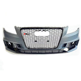 2008-2012 For A4/S4 B8 Body Kits RS4 Style Front Bumper With Fog Light Grille Honeycomb Grille