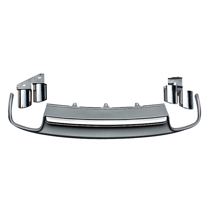 2013-2016 For Audi A4 S4 B8.5 S line diffuser with tailpipe