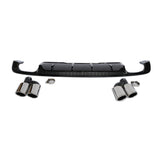 2017-2019 For Audi A4 S4 B9 Diffuser With Tailpipe