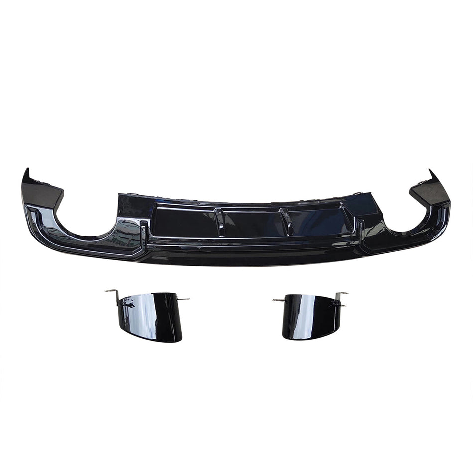 2017-2019 For Audi A3 S3 8V.5 Non S-line rear diffuser and large dual tailpipe