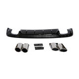 2017-2019 For Audi A3 S3 8V.5 Non S-line rear diffuser and tailpipe