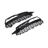 2013-2016 For Audi A3 S3 8V Front Bumper Down Grille Honeycomb Style Fog Light Grilles
