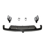 2016-2018 For Audi A7 S7 C7.5 Rear Bumper Diffuser With Tailpipe Exhaust Tips