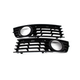 2001-2004 For Audi A4 S4 B6 Front Bumper Down Grille Honeycomb Style Honeycomb Fog Light Grilles