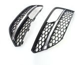2013-2016 For Audi A3 S3 8V Front Bumper Down Grille Honeycomb Style Fog Light Grilles