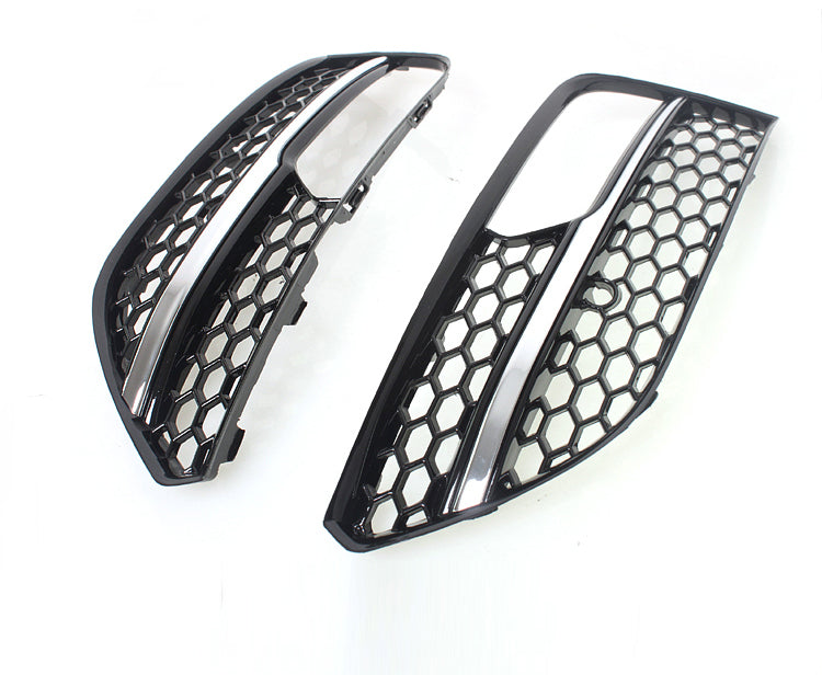 2013-2016 For Audi A3 S3 8V Front Bumper Down Grille Honeycomb Style Fog Light Grilles