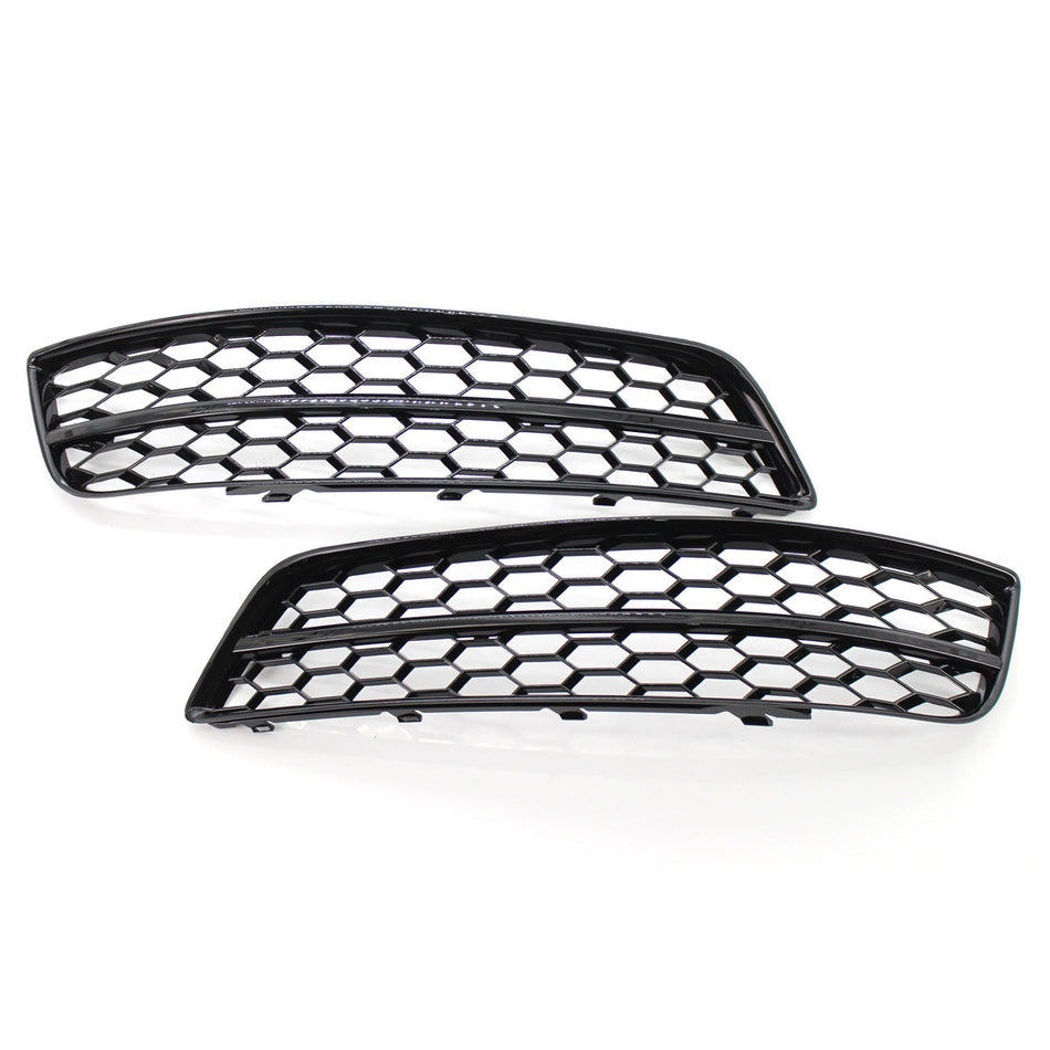 2008-2012 For Audi A3 S3 8P.5 8PA Front Bumper Down Grille Honeycomb Style Honeycomb Fog Light Grilles