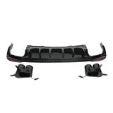2020-2024 For Audi A4 S4 B9.5 Audi S4 Style A4 Diffuser With Tailpipe Exhaust Tips