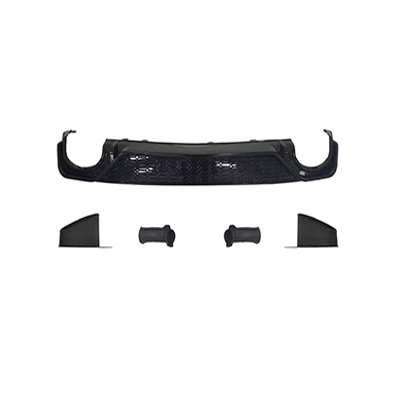 2019-2025 For Audi A6 S6 C8 C8.5 Rear Diffuser With Tailpipe Exhaust Tips