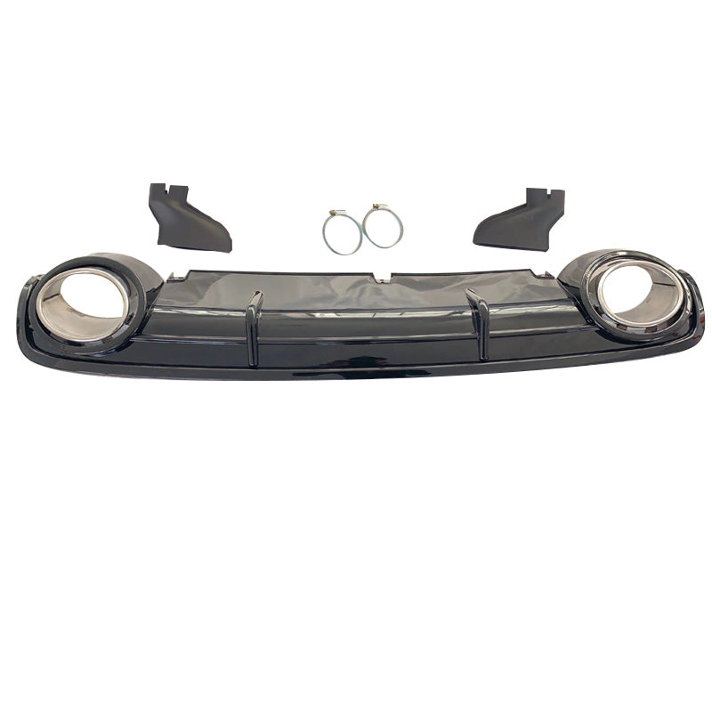 2009-2011 For Audi A6 S6 C6 Non S Line Rear Diffuser With Tailpipe Exhaust Tips