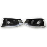 2020-2024 For Audi A4 S4 B9.5 Front Bumper Down Grille Honeycomb Style Non S line Fog Light Grilles