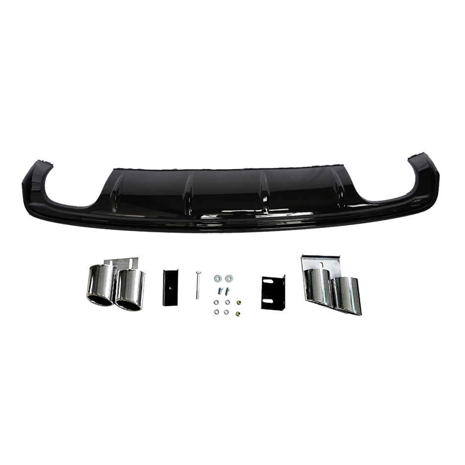 2013-2016 For Audi A3 S3 8V Non S-line rear diffuser and tailpipe