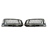 2017-2019 For Audi A4 S4 B9 Front Bumper Down Grille Honeycomb Style S line Fog Light Grilles