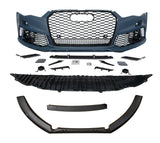2012-2015 For A6/S6 C7 Body Kits C7 To RS7 C7.5 Style Front Bumper With Honeycomb Grille | Front Lip