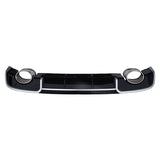 2013-2016 For Audi A3 S3 8V Non S-line rear diffuser and large dual tailpipe