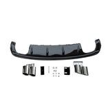 2013-2016 For Audi A3 S3 8V Non S-line rear diffuser and tailpipe