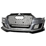 2013-2016 For A3/S3 8V Body Kits With Honeycomb Grille Front Lip Splitter | RS3 Bumper