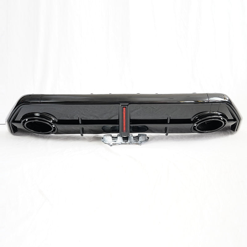 2025-2027 For Audi A3/S3 8Y PA Rear bumper Diffuser RS3 Style Gloss Black Rear Splitter Lip With Exhaust Tip