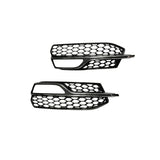2013-2016 For Audi A3 S3 8V Front Bumper Down Grille Honeycomb Style Fog Light Grilles