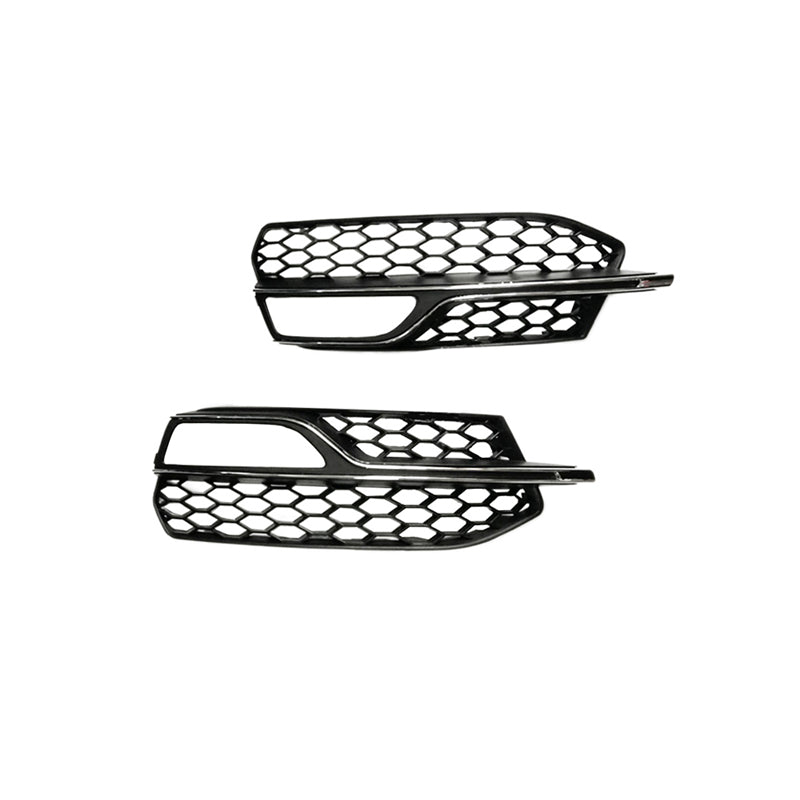 2013-2016 For Audi A3 S3 8V Front Bumper Down Grille Honeycomb Style Fog Light Grilles