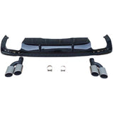 2020-2024 For Audi A4 S4 B9.5 Audi S4 Style A4 Diffuser With Quad Tailpipe Exhaust Tips