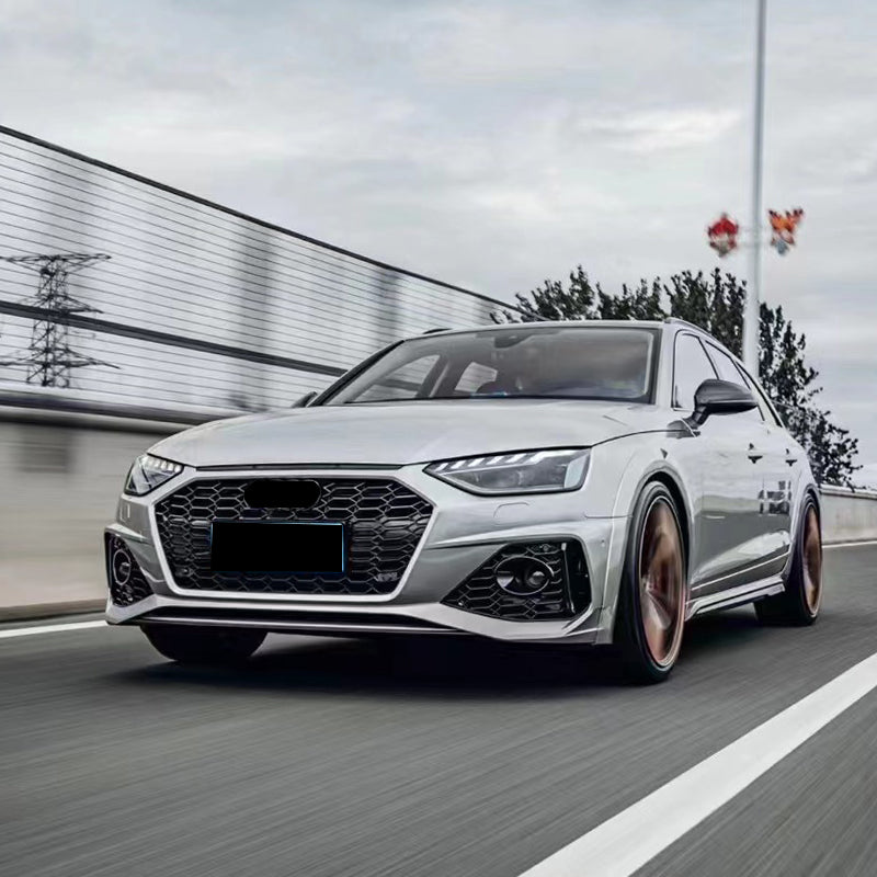 2020-2024 For Audi A4 Allroad Front Bumper RS4 B9.5 Style Body Kits With ACC Front Grill