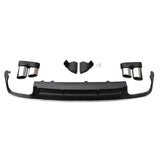 2019-2025 For Audi A6 S6 C8 C8.5 Rear Diffuser With Tailpipe Exhaust Tips